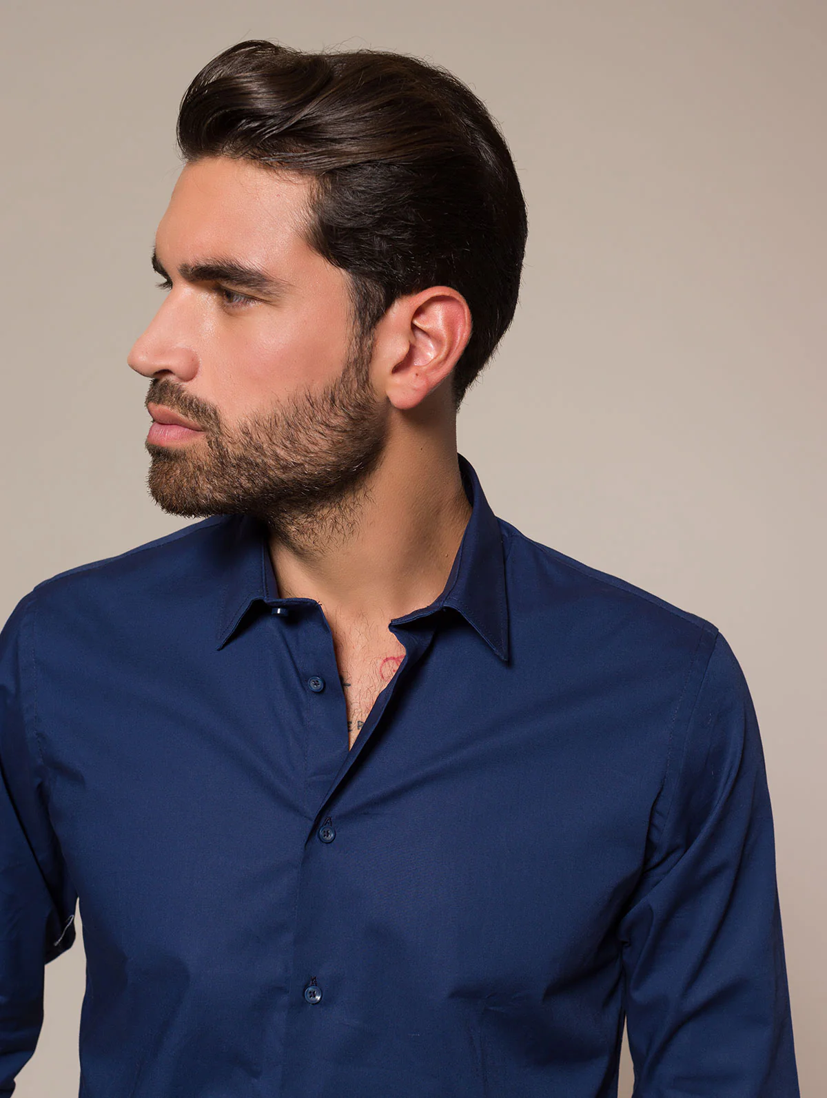 Camicia slim in cotone stretch - Image 7
