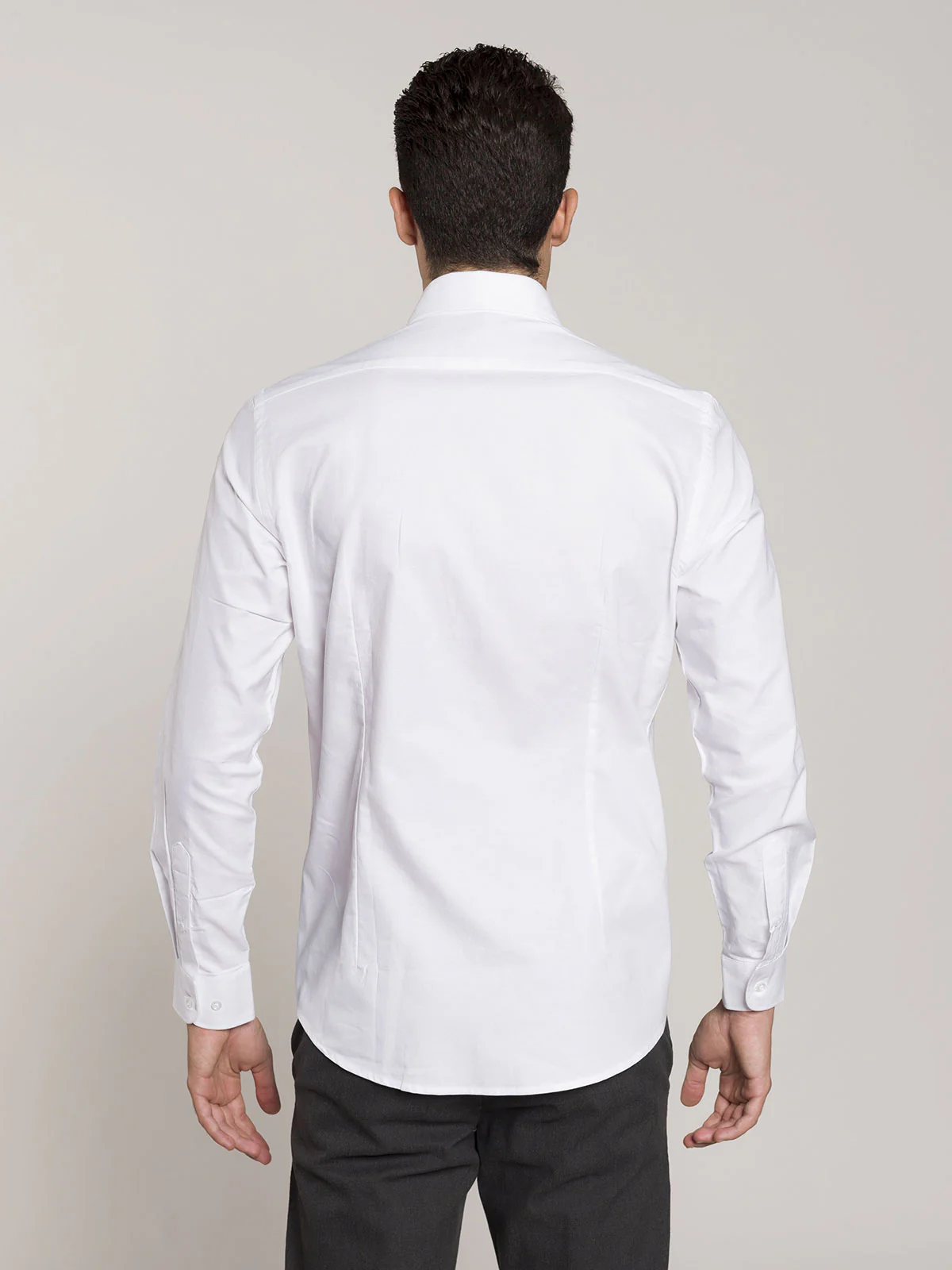 Camicia in cotone tinta unita - Image 8