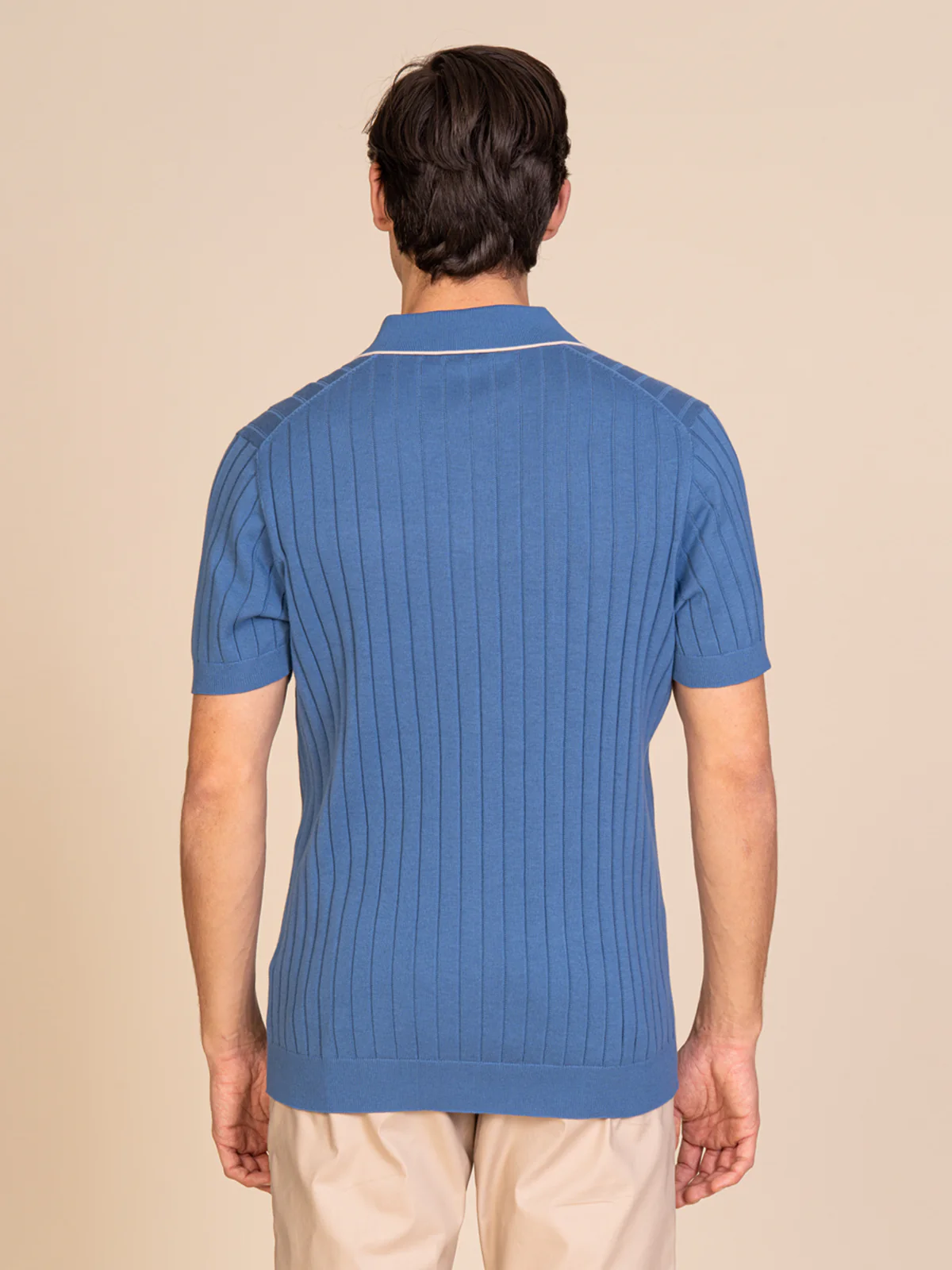 Polo maglia con lavorazione righe - Image 16